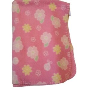 Parent's Choice Fleece Baby Girl Baby Security Blanket Pink Floral ‎ Ladybug
